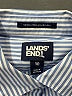 Lands' End Stripes Blue 3/4 Sleeve Button-Down Shirt Size 10 - photo 7