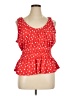 Lands' End Red Sleeveless Blouse Size 14 - 16 - photo 1