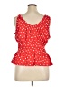 Lands' End Red Sleeveless Blouse Size 14 - 16 - photo 2