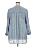 DR2 100% Polyester Stripes Blue 3/4 Sleeve Blouse Size 2X - photo 2