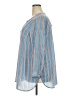 DR2 100% Polyester Stripes Blue 3/4 Sleeve Blouse Size 2X - photo 5