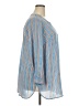 DR2 100% Polyester Stripes Blue 3/4 Sleeve Blouse Size 2X - photo 4