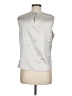 Kasper Metallic Solid Silver Sleeveless Blouse Size M - photo 2
