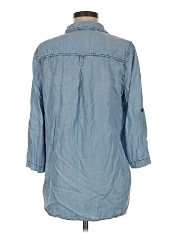 Skies Are Blue 3/4 Sleeve Button-Down Shirt (view 2)