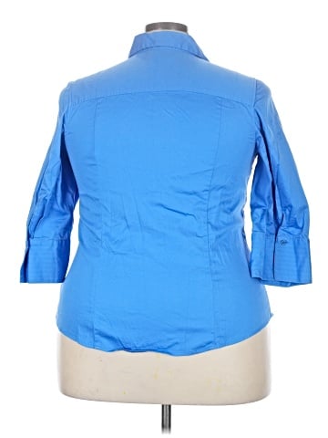 Lane Bryant 3/4 Sleeve Button-Down Shirt (view 2)