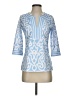 Gretchen Scott Designs Blue 3/4 Sleeve Top Size XS - photo 1
