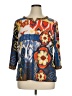 MULTIPLES Blue 3/4 Sleeve Blouse Size XL - photo 1