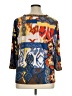 MULTIPLES Blue 3/4 Sleeve Blouse Size XL - photo 2