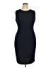Calvin Klein Solid Black Cocktail Dress Size 14 - photo 1