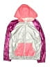More Than Magic 100% Nylon Color Block Silver Raincoat Size 14 - photo 1