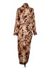 Nanushka 100% Polyester Animal Print Brown Casual Dress Size XS - photo 2