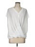 Doublju 100% Polyester White Short Sleeve Blouse Size L - photo 1