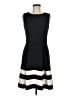 Calvin Klein Stripes Black Casual Dress Size 6 - photo 1