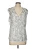 Theory Silver Sleeveless Blouse Size L - photo 1