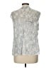 Theory Silver Sleeveless Blouse Size L - photo 2