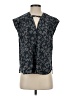 Current/Elliott Floral Black Sleeveless Button-Down Shirt Size XS (0) - photo 1