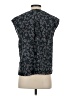 Current/Elliott Floral Black Sleeveless Button-Down Shirt Size XS (0) - photo 2