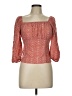 By & By 100% Elastic Orange 3/4 Sleeve Blouse Size L - photo 1