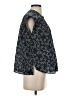 Current/Elliott Floral Black Sleeveless Button-Down Shirt Size XS (0) - photo 4
