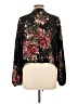 Lovestitch 100% Rayon Black Long Sleeve Blouse Size L - photo 2