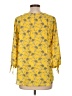 Papermoon 100% Polyester Yellow 3/4 Sleeve Blouse Size L - photo 2