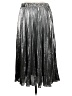 MICHAEL Michael Kors 100% Polyester Metallic Silver Formal Skirt Size M (estimated) - photo 2