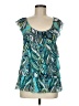 Apt. 9 100% Nylon Teal Sleeveless Blouse Size M - photo 1