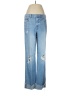 Ann Taylor LOFT 100% Cotton Hearts Blue Jeans Size 27 waist - photo 1