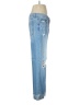 Ann Taylor LOFT 100% Cotton Hearts Blue Jeans Size 27 waist - photo 4