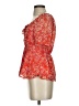 Eclair Orange Short Sleeve Blouse Size XS - photo 5