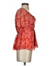 Eclair Orange Short Sleeve Blouse Size XS - photo 4