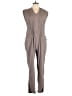 Indygena Solid Gray Jumpsuit Size L - photo 1