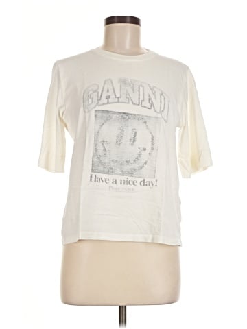 Ganni Short Sleeve T-Shirt (view 1)