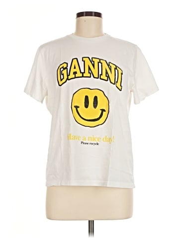 Ganni Short Sleeve T-Shirt (view 1)