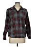 L.L.Bean 100% Cotton Plaid Gray Long Sleeve Button-Down Shirt Size L (petite) - photo 1