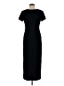 Robbie Bee Solid Black Casual Dress Size 8 (petite) - photo 2