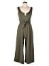 APRICOT 100% Polyester Solid Green Jumpsuit Size 12 - photo 1