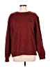 IZOD Solid Burgundy Sweatshirt Size M - photo 1