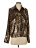 Banana Republic 100% Polyester Metallic Gold Jacket Size S - photo 1