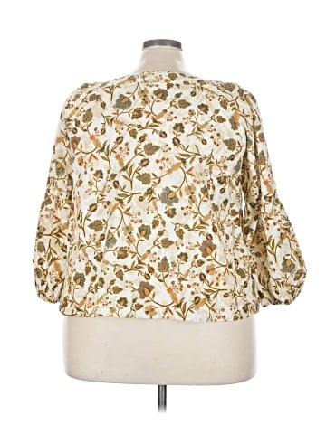 a.n.a. A New Approach 3/4 Sleeve Blouse (view 2)