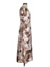 Halogen 100% Polyester Floral Brown Casual Dress Size S - photo 4