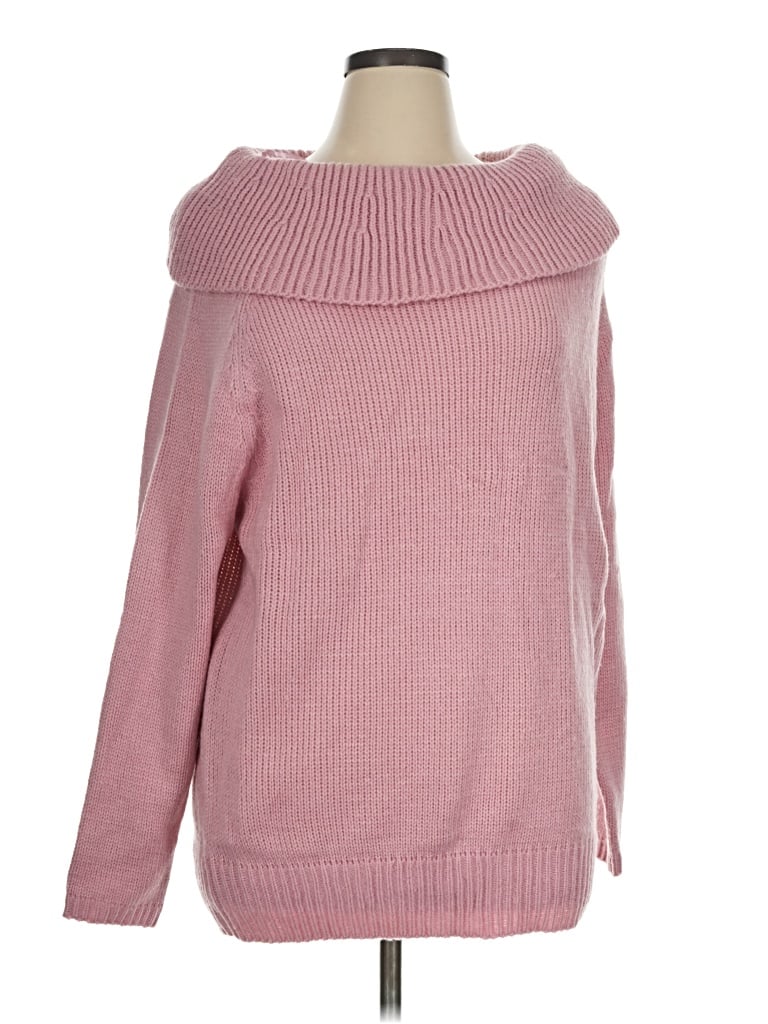 Pre-owned Fashion Nova Turtleneck Sweater In Pink