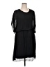 Baci 100% Silk Solid Black Casual Dress Size XL - photo 1