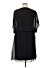 Baci 100% Silk Solid Black Casual Dress Size XL - photo 2