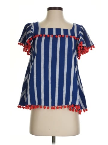 Sail to Sable Short Sleeve Blouse (view 1)