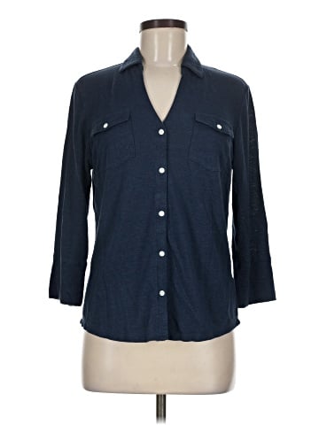J. McLaughlin 3/4 Sleeve Button-Down Shirt (view 1)