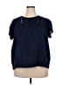 Ella Moss 100% Cotton Blue Short Sleeve Blouse Size XXL - photo 1