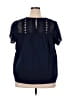Ella Moss 100% Cotton Blue Short Sleeve Blouse Size XXL - photo 2