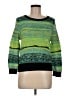 Leith Color Block Green Pullover Sweater Size M - photo 1