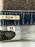 Gap Kids Solid Blue Jeans Size 14 - photo 4